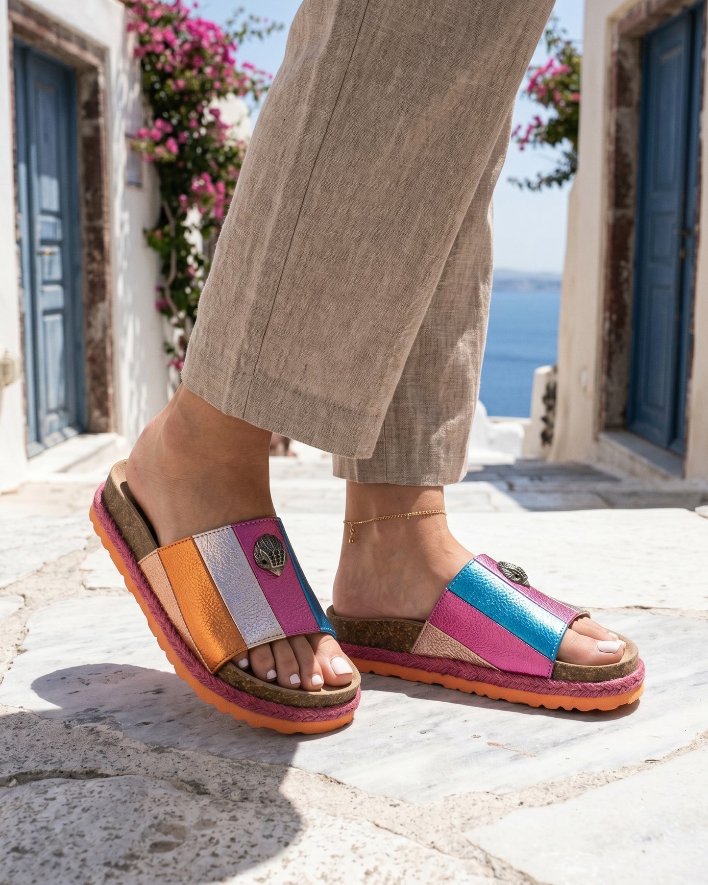 Cove Sandals - Platform in Beige - outdoor 1