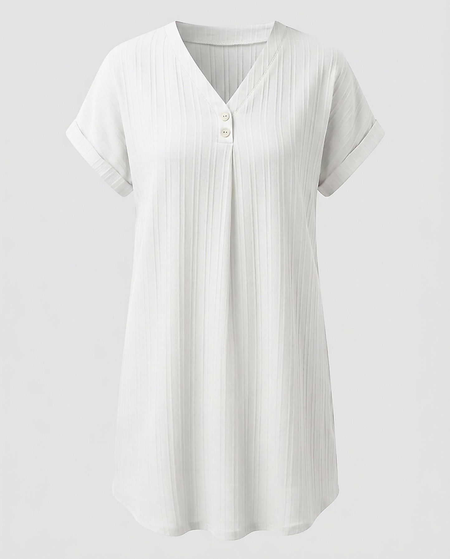 Sigrid Dress - Relaxed in White - profile front white