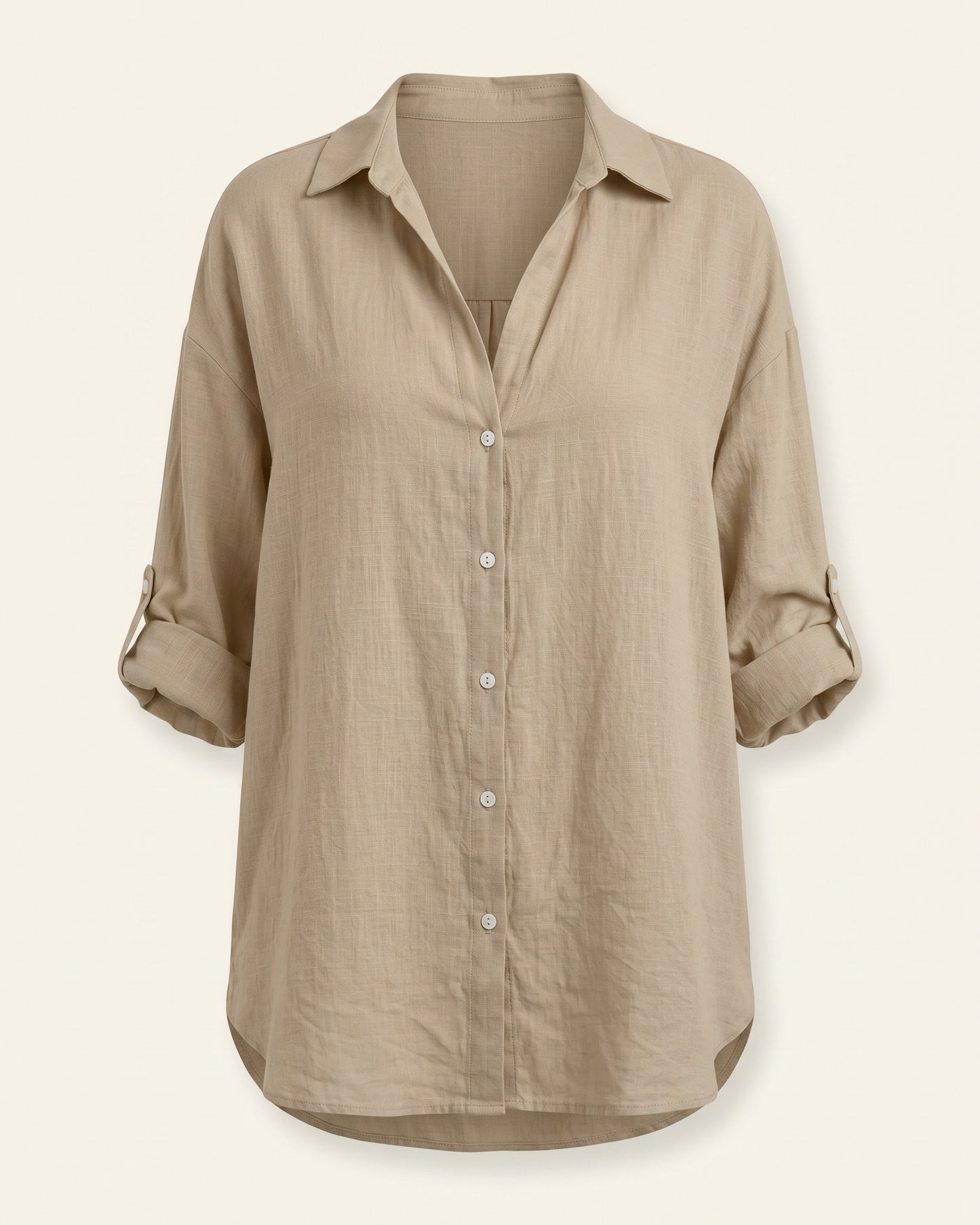 Mael Shirt - Relaxed Linen in Beige