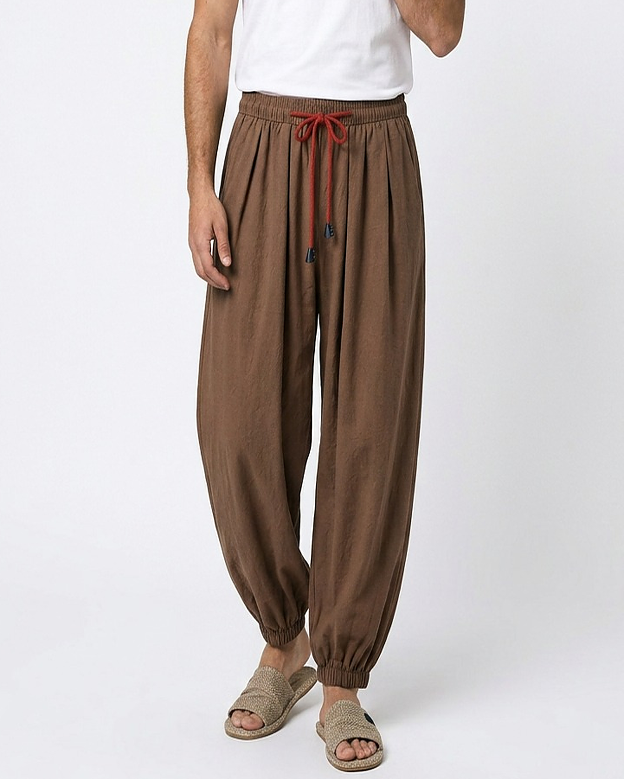 Jaan Trousers - Relaxed Linen in coffee - studio 1 coffee