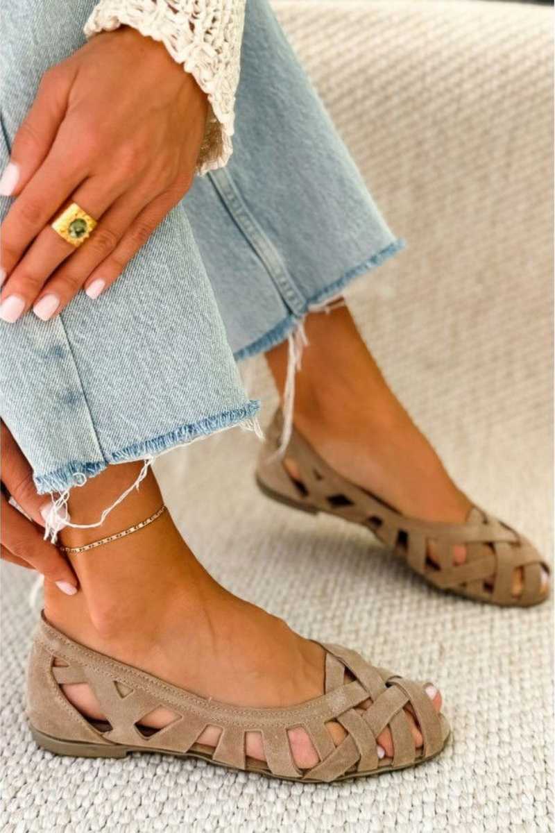 Camille Sandals - Braided Flat