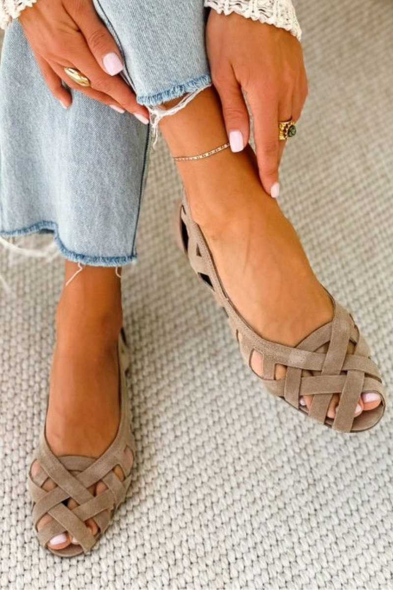 Camille Sandals - Braided Flat