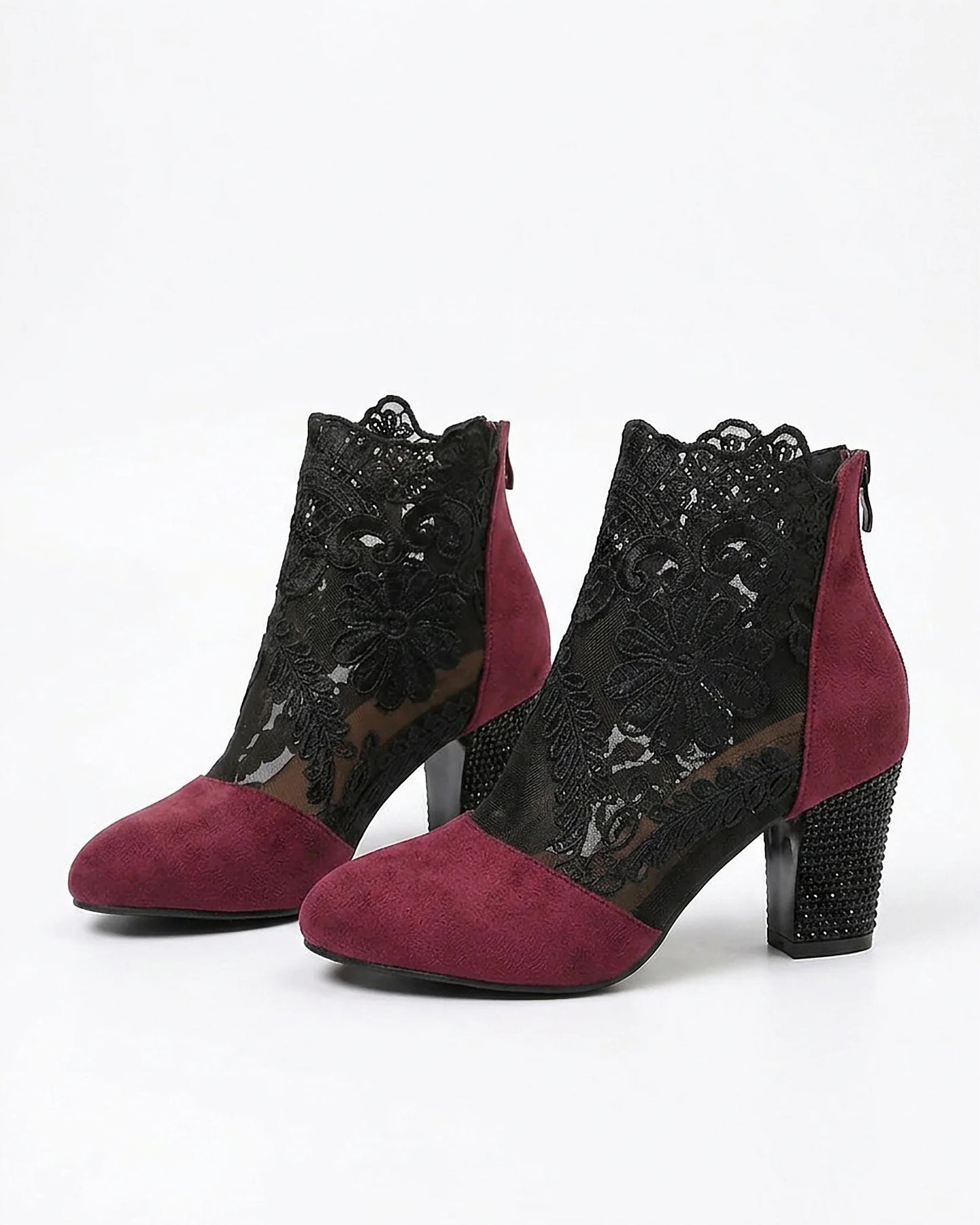 Ingrid Boots - Pointed-Toe Block-Heel Leather — Rovelie photo drop Jul21