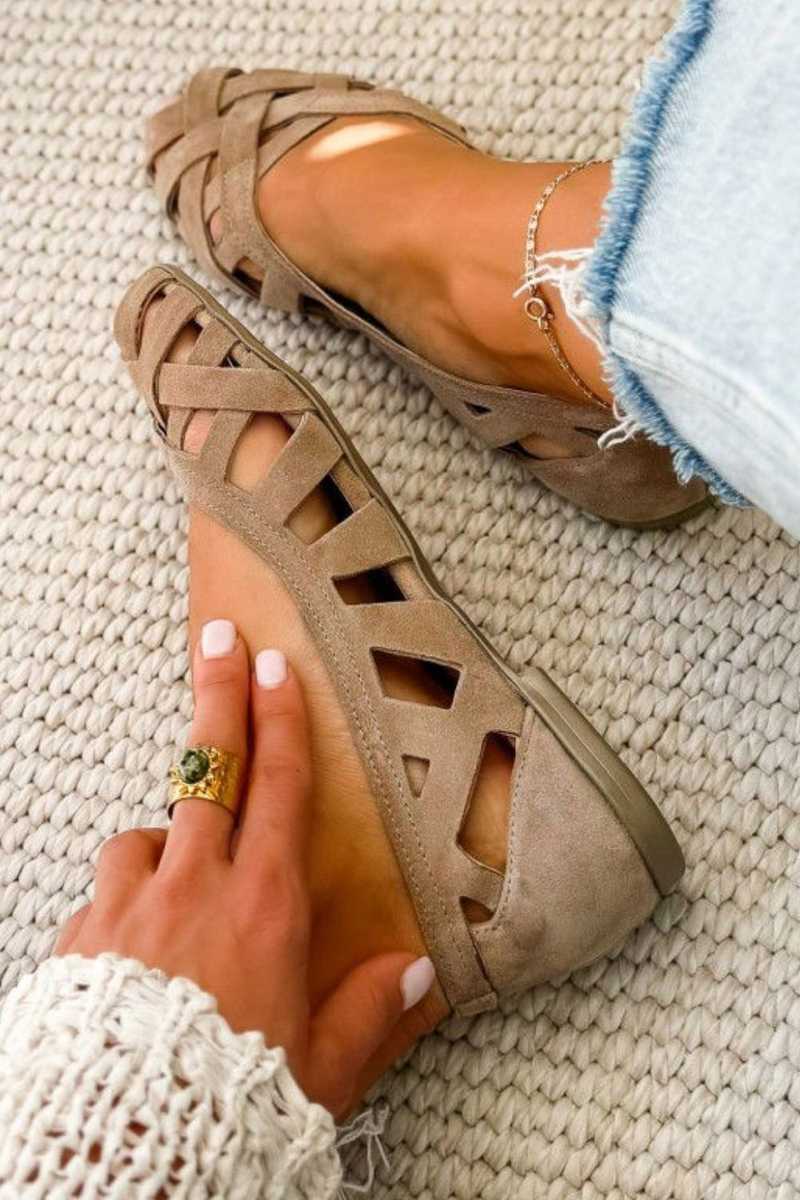 Camille Sandals - Braided Flat