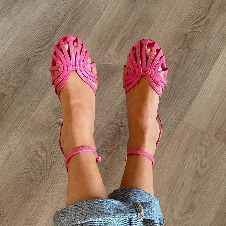 Victoire Sandals - Jewelled Ankle-Strap