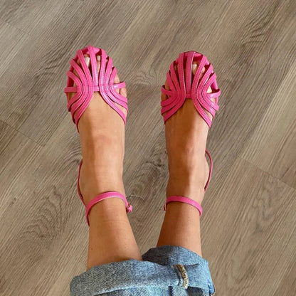 Victoire Sandals - Jewelled Ankle-Strap