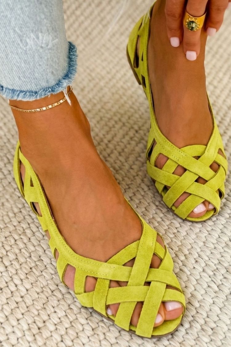 Camille Sandals - Braided Flat