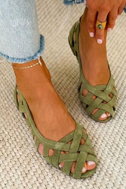 Camille Sandals - Braided Flat