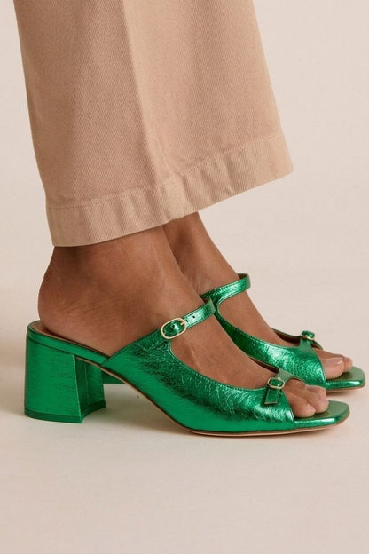 Sienna Sandals - Cut-Out Colourblock