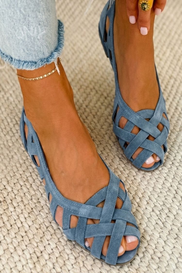 Camille Sandals - Braided Flat