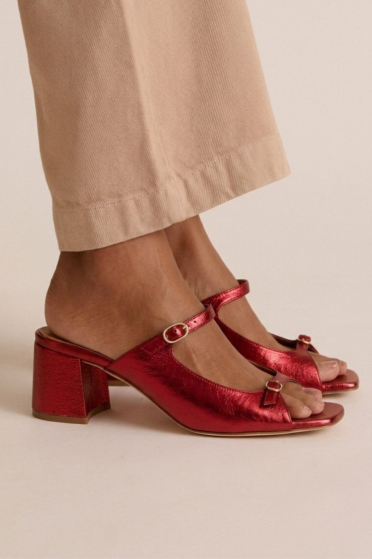 Sienna Sandals - Cut-Out Colourblock