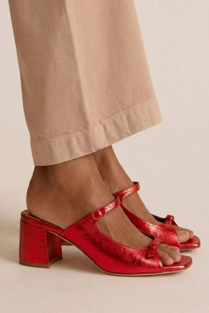 Sienna Sandals - Cut-Out Colourblock