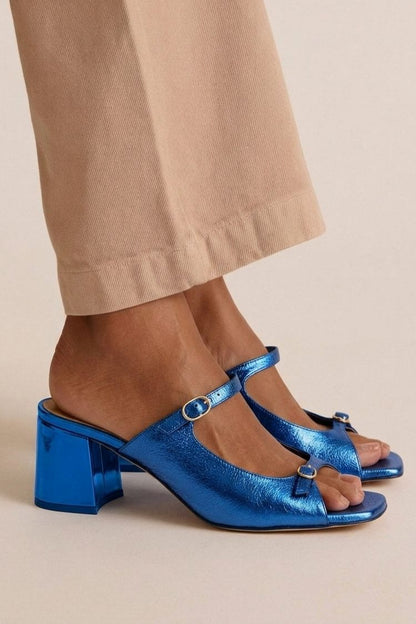 Sienna Sandals - Cut-Out Colourblock
