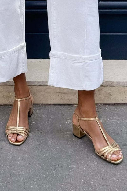 Clemence Sandals - Metallic Ankle