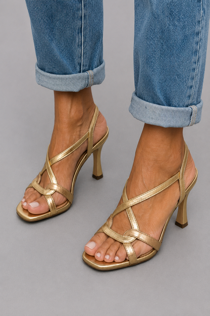 Isabeau Sandals - Gold Summer