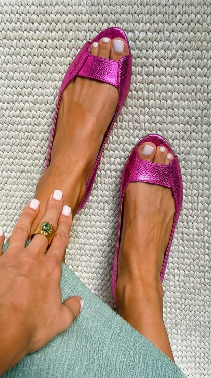 Adeline Sandals - Champagne Metallic