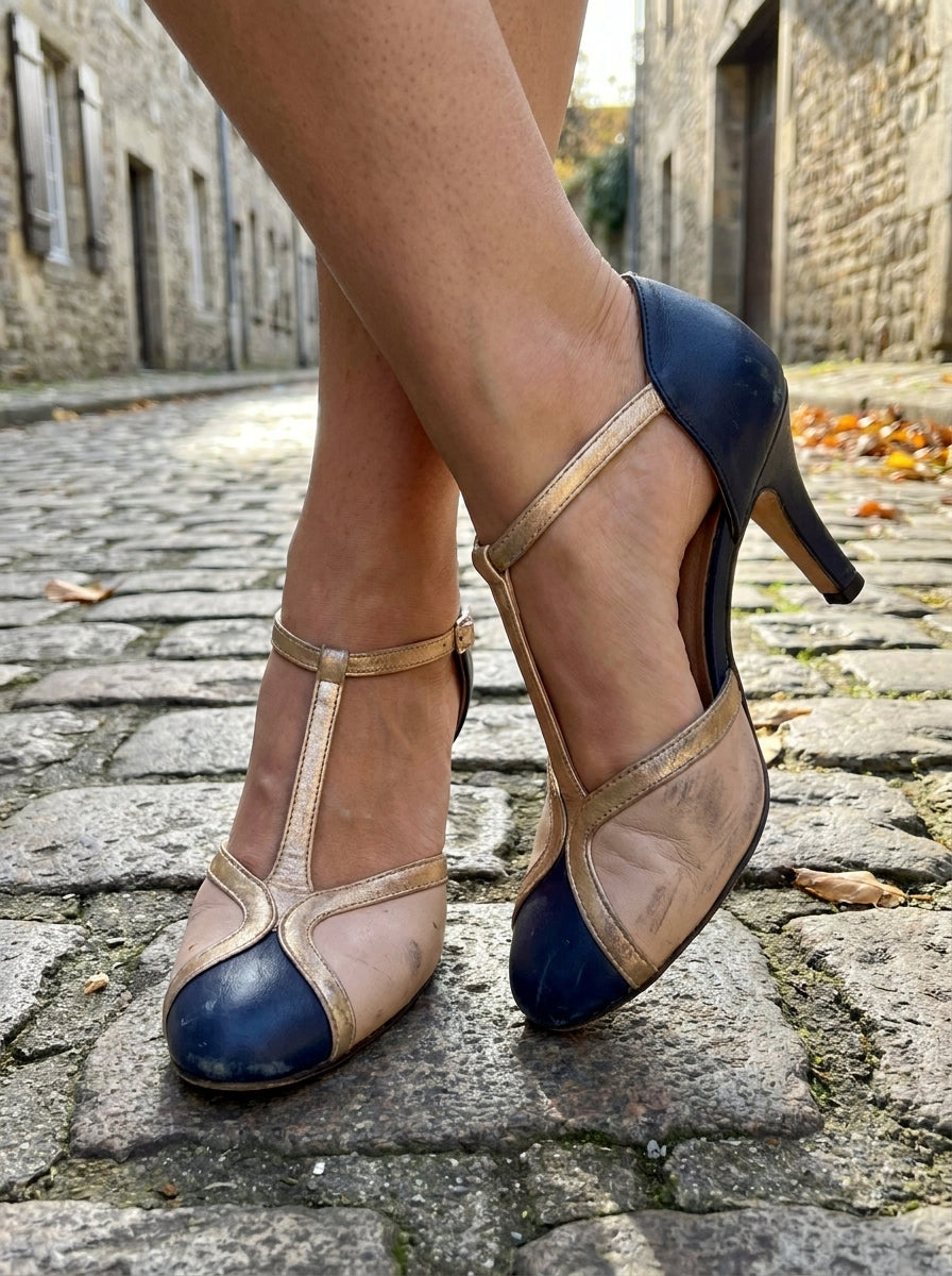 Vivienne Heels - Comfort Block