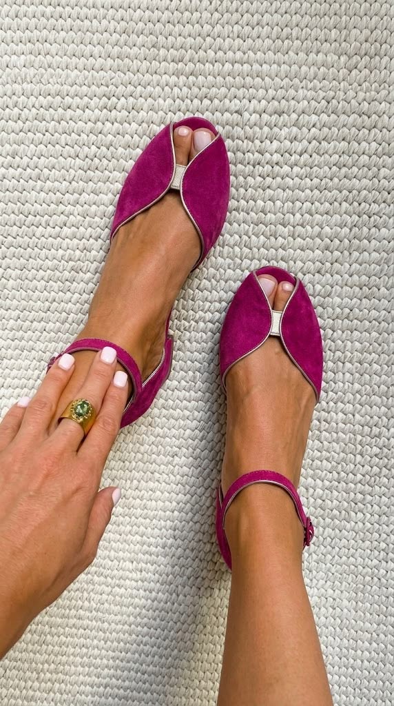 Oriane Flats - Suede Ballerina