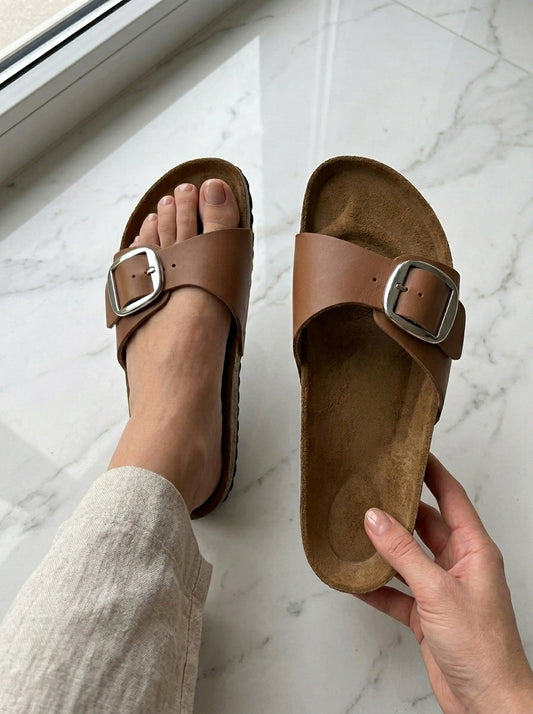 Amalie Slides - Tan