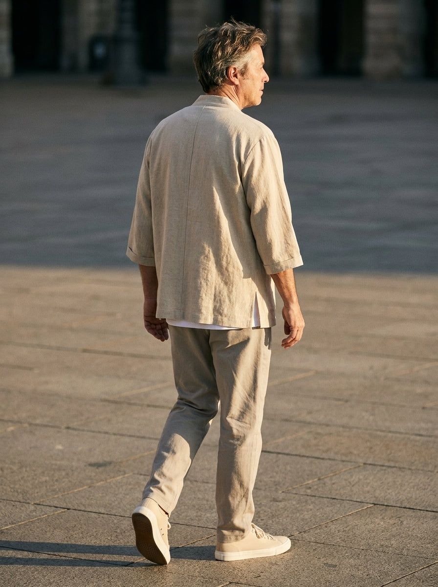 Haruto Kimono - Open Layer - Beige (oat/cream)