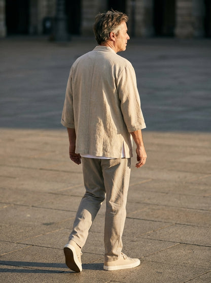 Haruto Kimono - Open Layer - Beige (oat/cream)