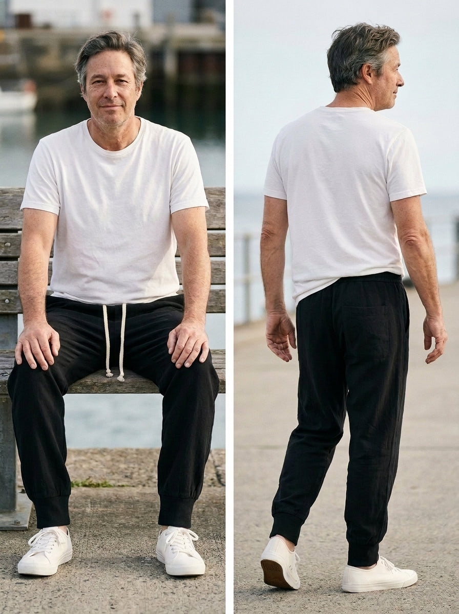 Gentaro Trousers - Relaxed Harem - Black