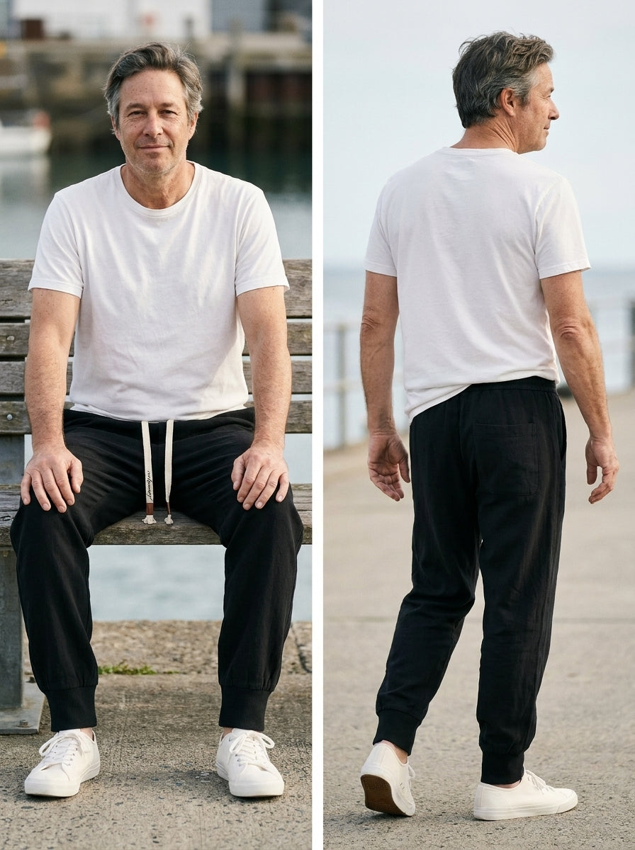 Gentaro Trousers - Relaxed Harem - Black