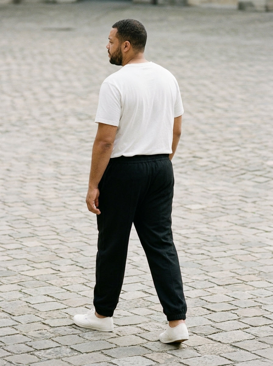 Kazekawa Trousers - Straight Crepe - Black