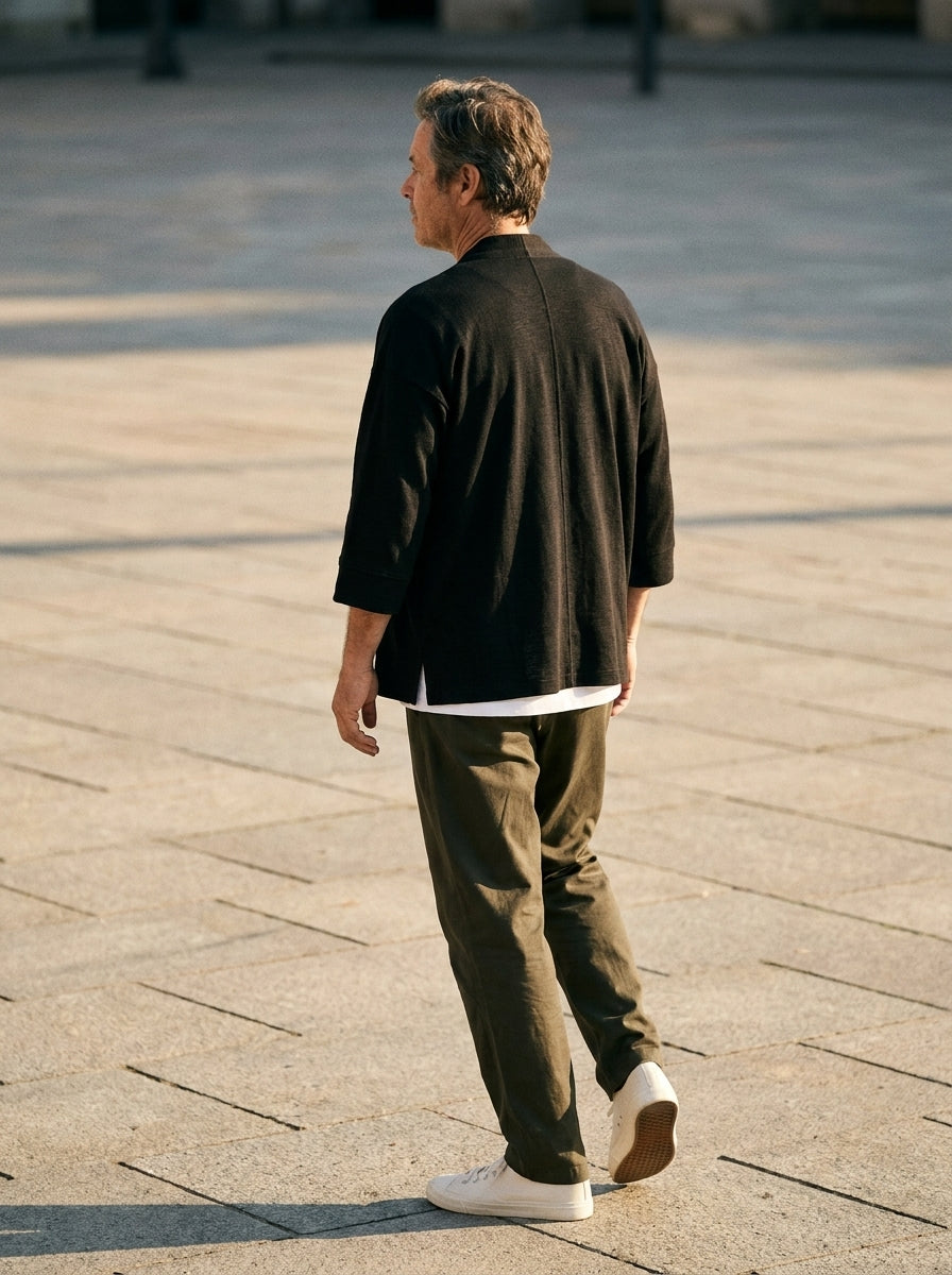 Haruto Kimono - Open Layer - Black