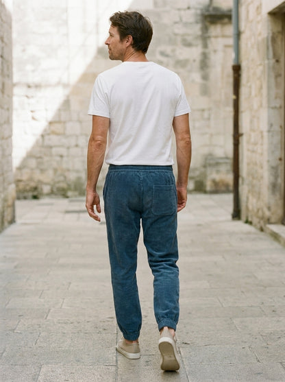 Haruki Corduroy Trousers - blue