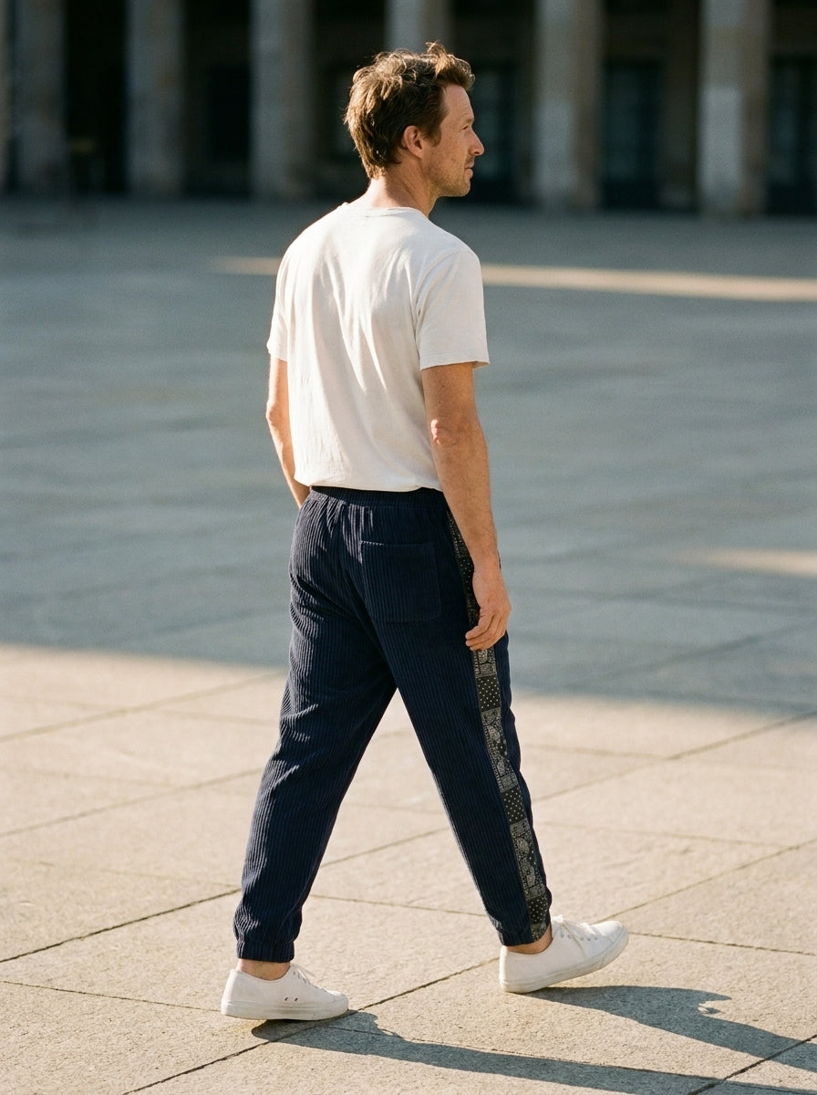 Tori Trousers - Tapered Harem - Blue