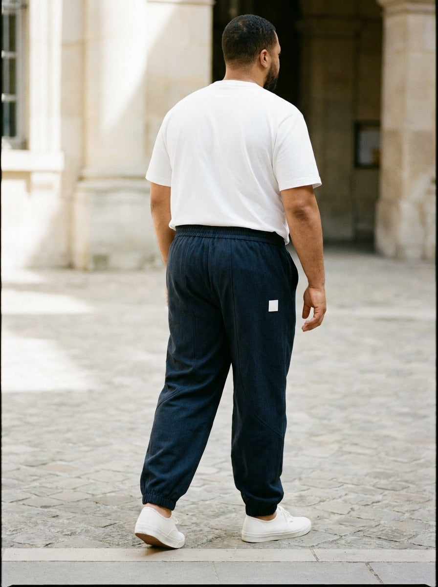 Kazekawa Trousers - Straight Crepe - Blue