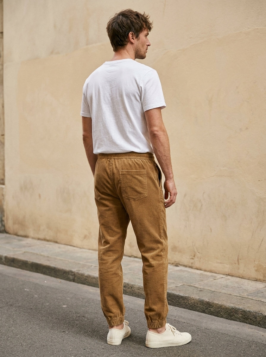 Haruki Corduroy Trousers - khakibrown