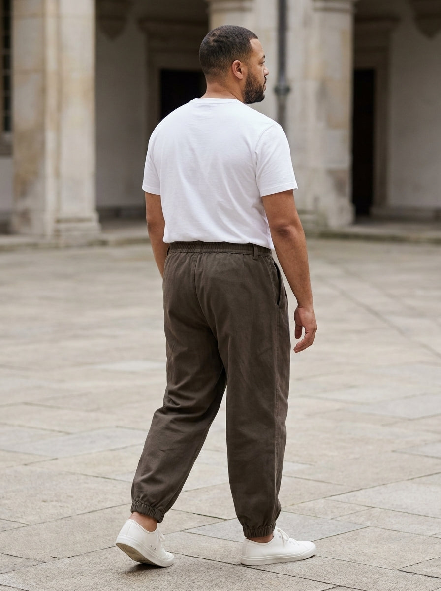 Seiryoku Trousers - Loose Cuffed - Stone