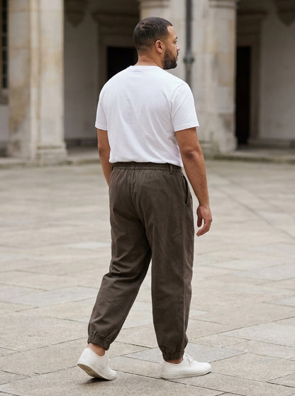 Seiryoku Trousers - Loose Cuffed - Stone
