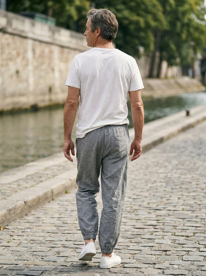 Raijin Trousers - Cuffed Harem - White Heather