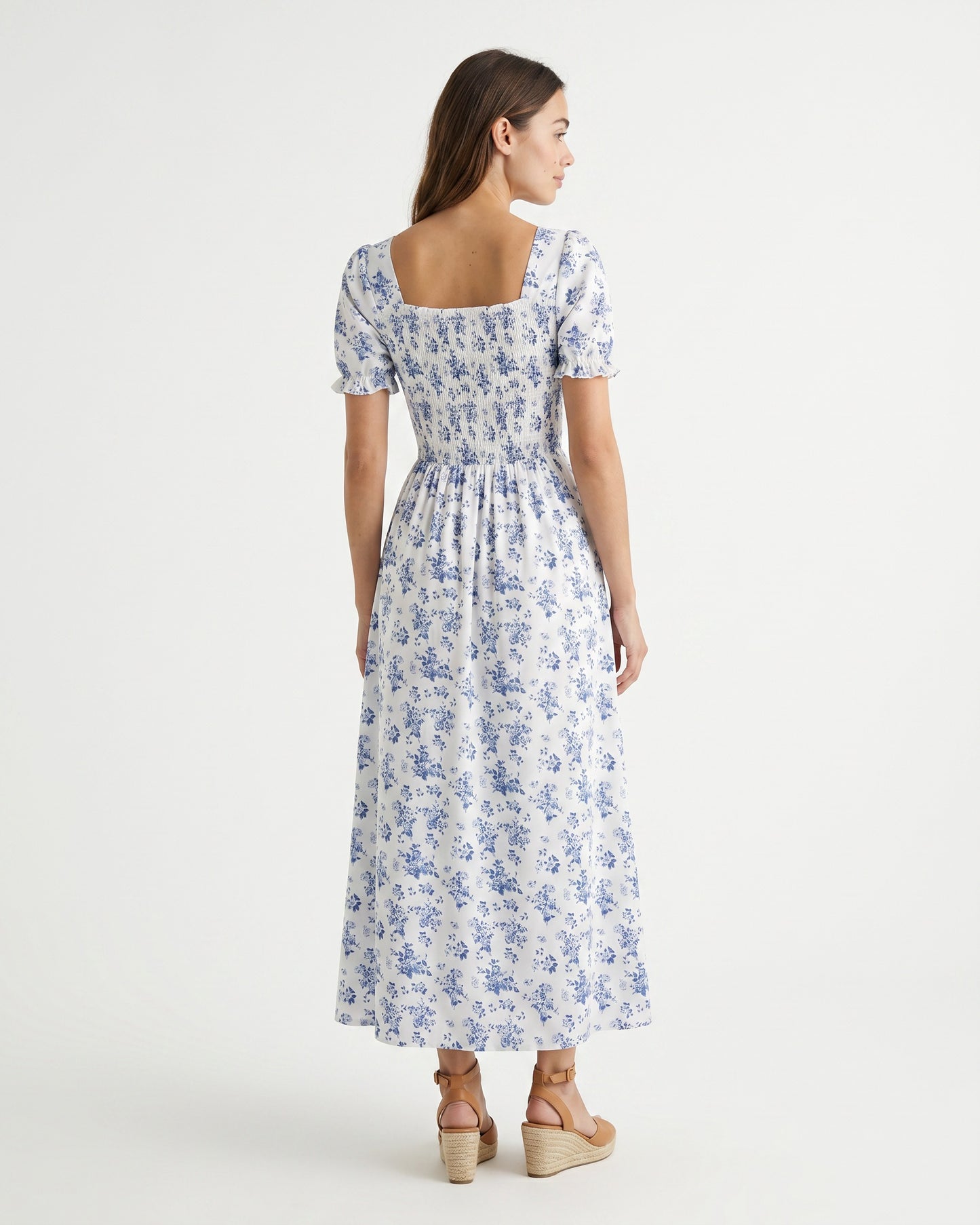 Eleo Dress in WHITE - back fit