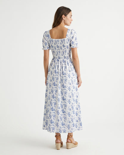 Eleo Dress in WHITE - back fit