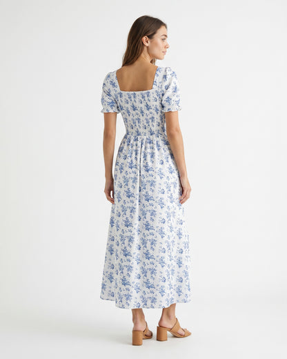 Clio Dress in WHITE - back fit