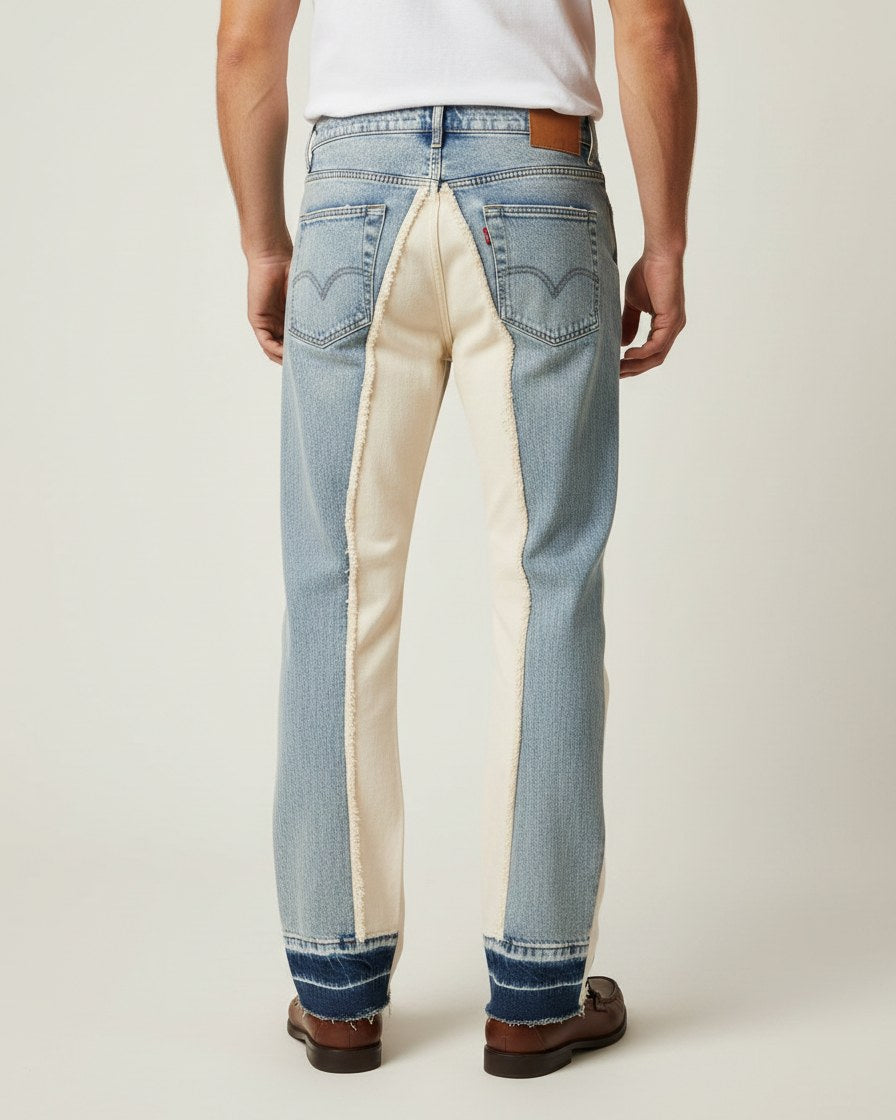 Ines Jeans - Classic-Fit Zip Leather in Default - back fit