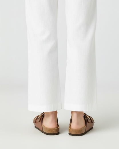 Gael Sandals - Faux Leather in Brown - back fit