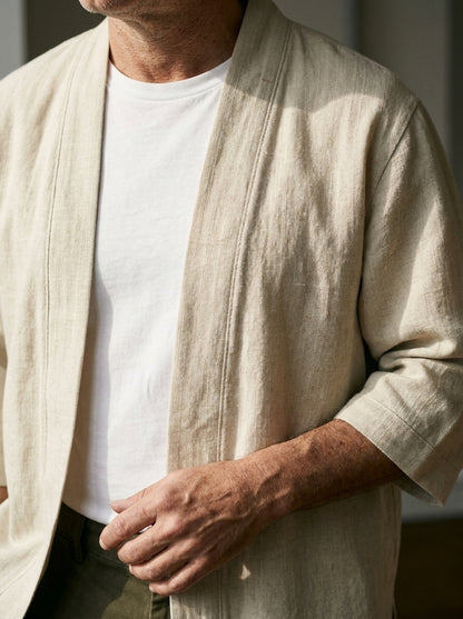 Haruto Kimono - Open Layer - Beige (oat/cream)