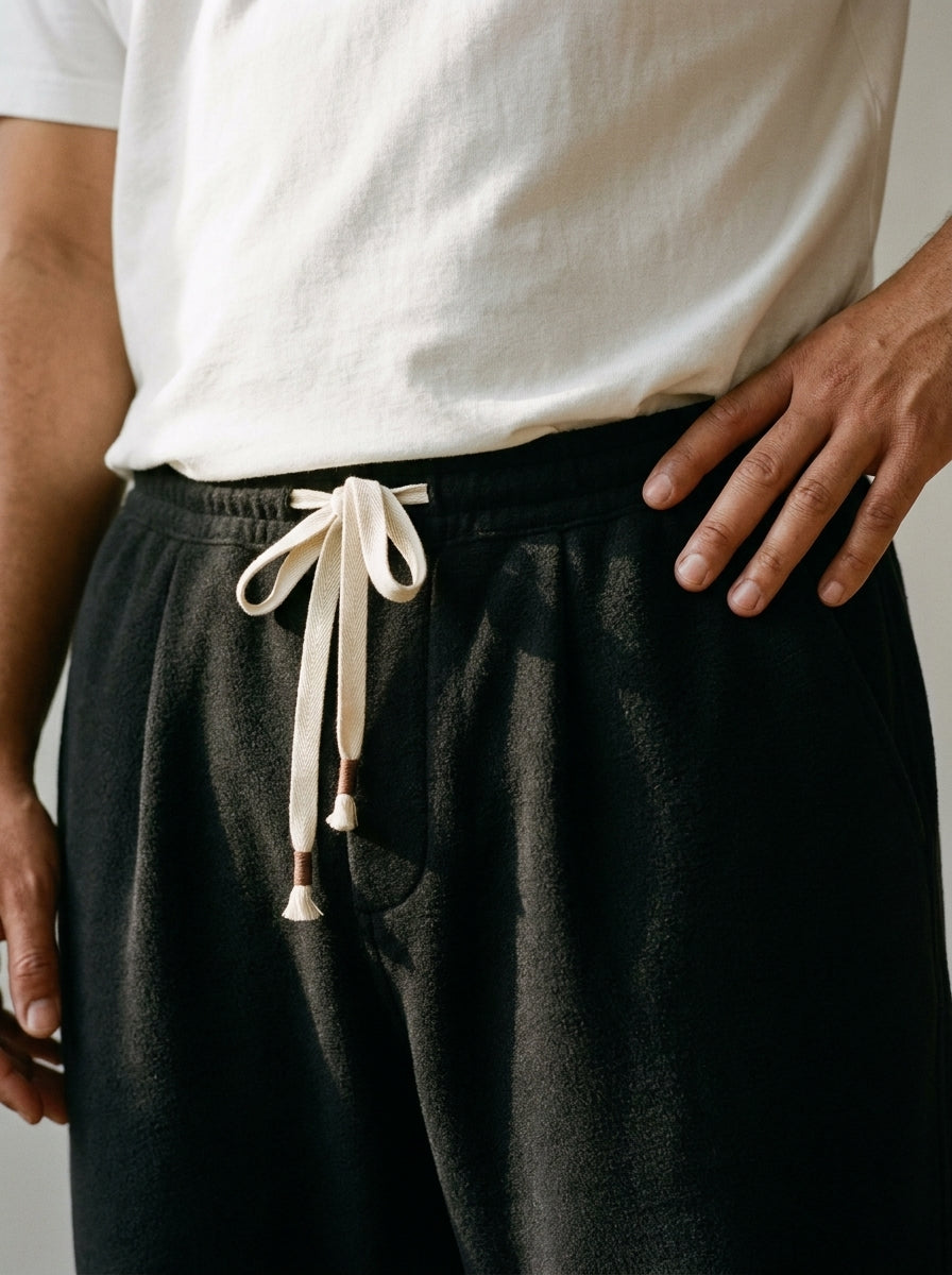 Soraichi Trousers - Loose Pleated - Black