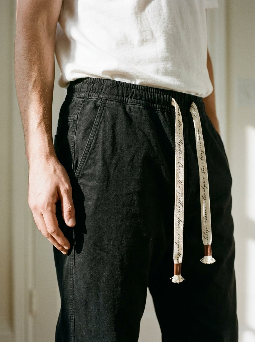 Gentaro Trousers - Relaxed Harem - Black