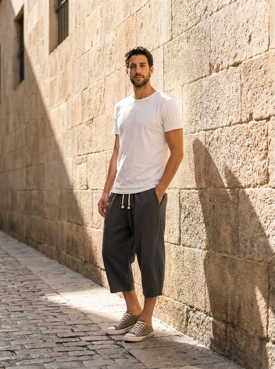 Pantalon Yukio - 7/8 à cordon coulissant