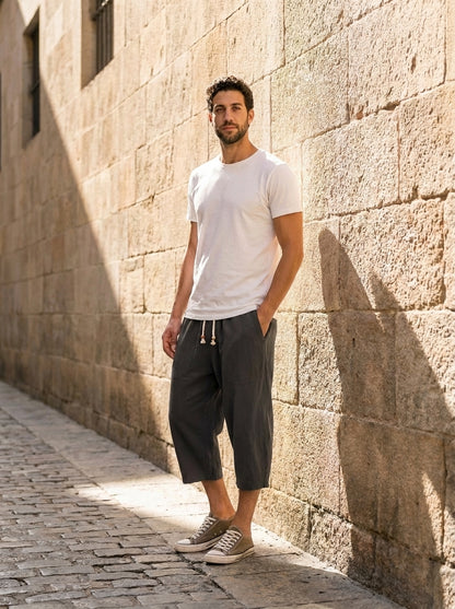 Pantalon Yukio - 7/8 à cordon coulissant