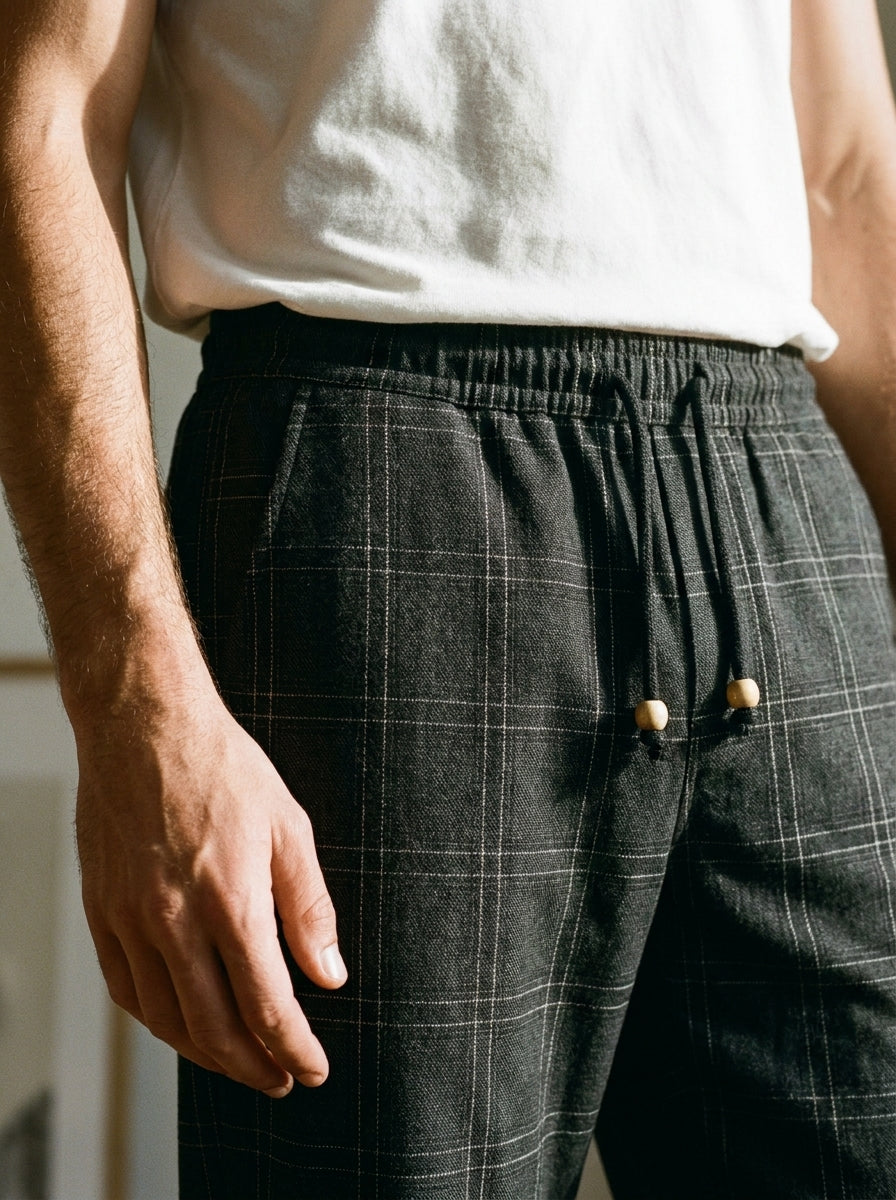 Moshihiro Trousers - Relaxed Everyday - Black