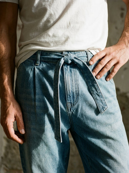 Oren Trousers - Harem Denim - Blue
