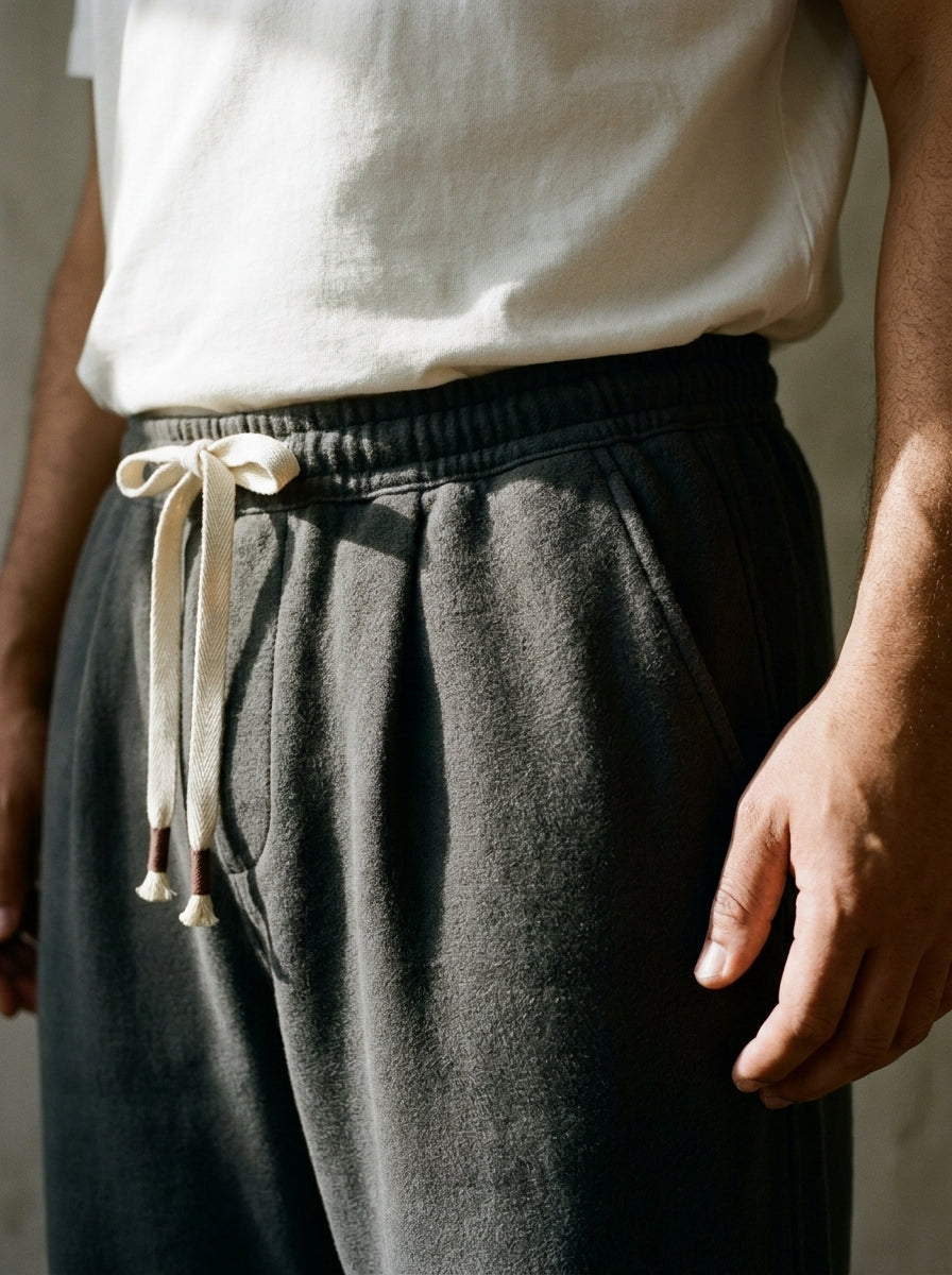Soraichi Trousers - Loose Pleated - Gray