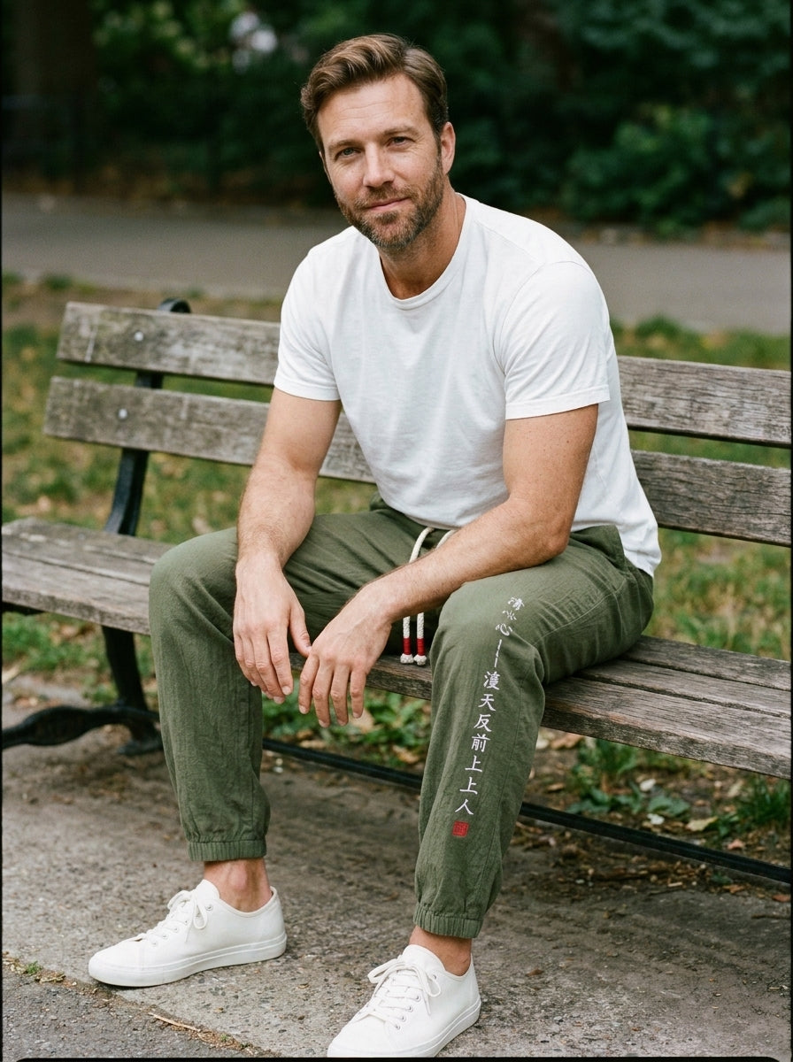 Kurouji Trousers - Easy Harem - Green